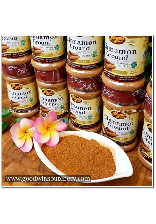 Herb spice Jay's CINNAMON GROUND kayu manis bubuk Jays 75g